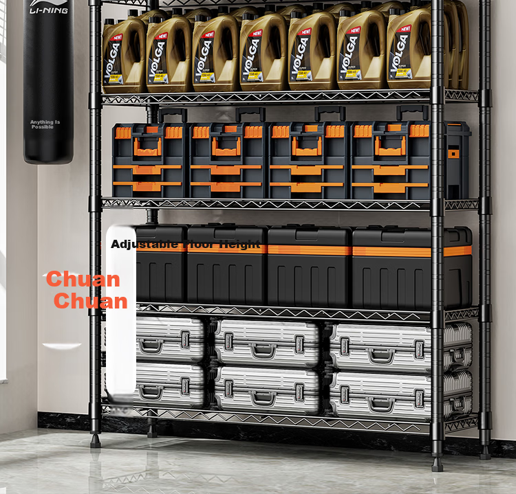 Yicainianhua Floor Storage Rack, Kitchen Organizer Shelf, Living Room Storage Rack for Miscellaneous Items, 6411, 60*40*160 4