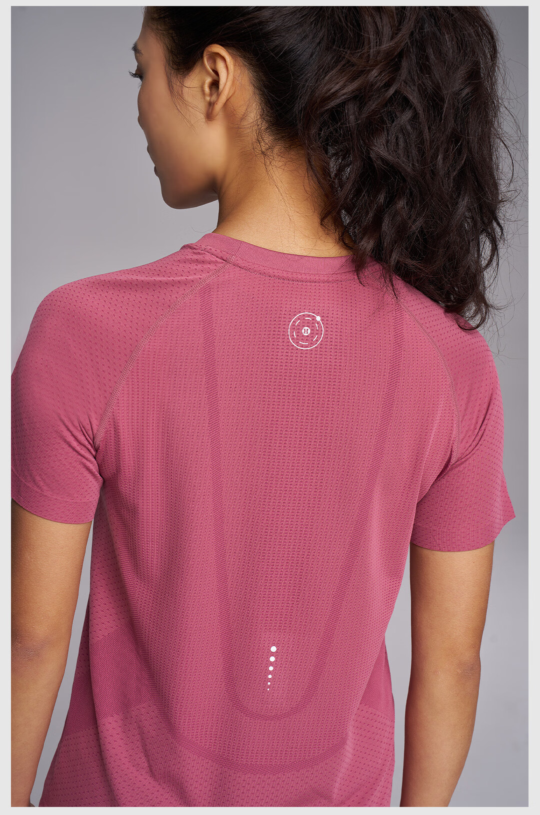UTO Coolmax Quick-Dry T-Shirt Unisex Sports Short Sleeve Quick-Dry Shirt Pink Grapefruit Orange (Women's) M 23