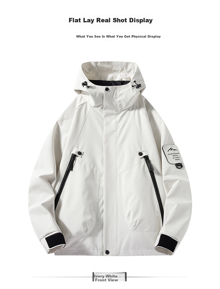 Romon Outdoor Hooded Softshell Jacket Unisex Spring Autumn Couple Dopamine Windproof Waterproof Mountaineering Coat 7