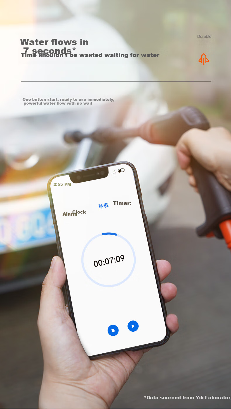 Yili High-Pressure Car Washer 1500W Home Cleaning Machine High-Pressure Water Gun Car Wash Pump for Yard 4301G 5