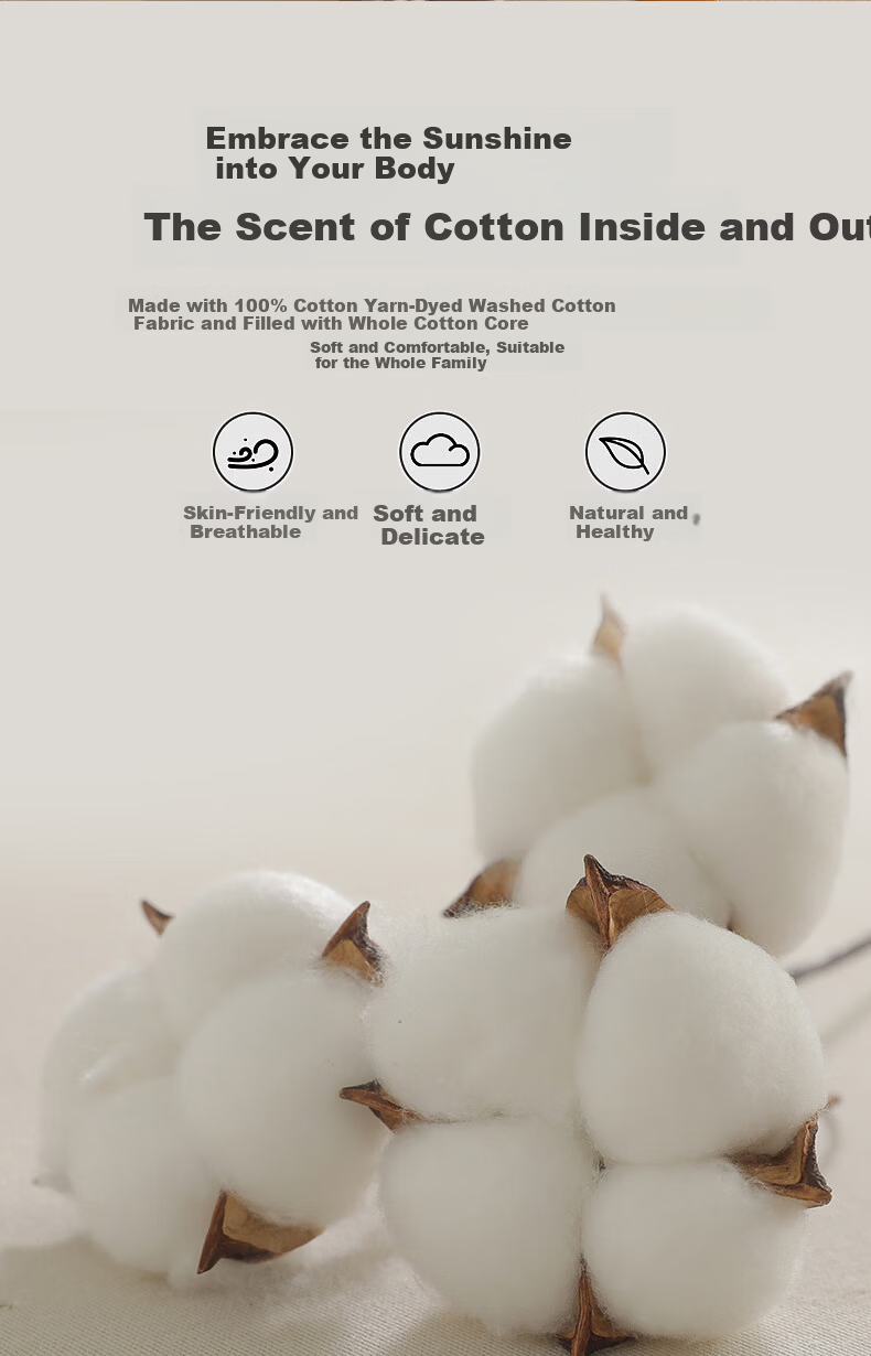 MUJI A-Class All-Cotton Summer Quilt Four-Piece Set Home Air-Conditioned Thin Quilt Bed Sheet Quilt Core 200*230cm 3