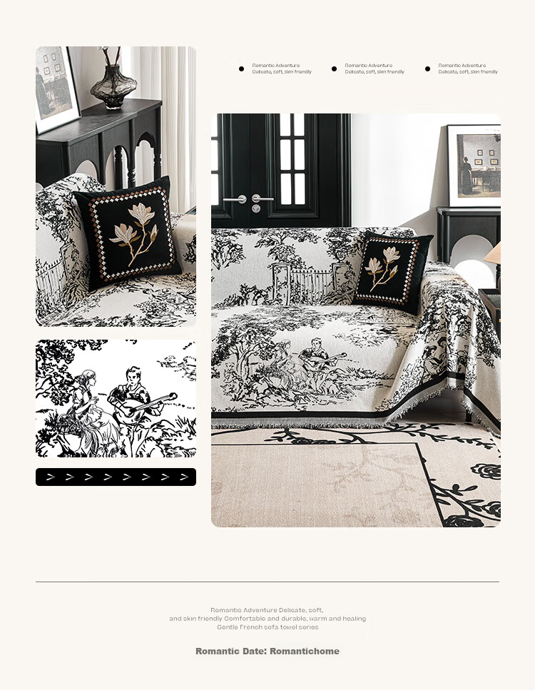 Saint Valentine Chenille Sofa Cover Full Coverage Slipcover Sofa Cushion Four Seasons Universal Non-Slip Blanket 180*380 4