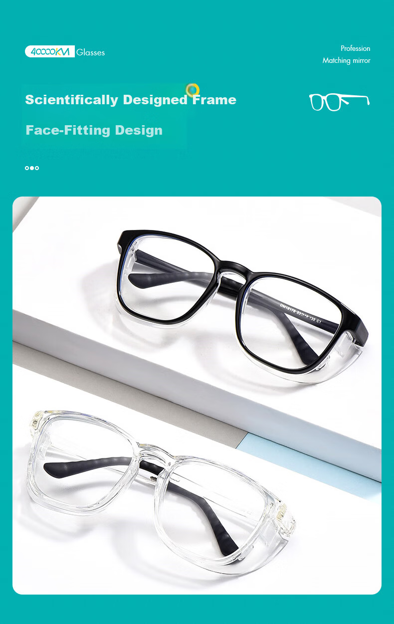 40,000km Anti-Fog Moisture Room Glasses Pollen and Blue Light Protection Dry Eye Moisturizing Windproof Goggles Postoperative Protective Eyewear 4