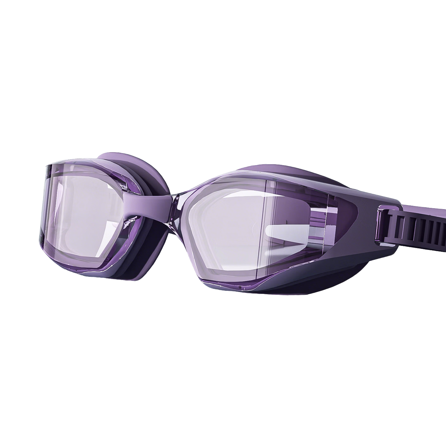ANTA Swimming Goggles Unisex HD Waterproof Anti-Fog Mid-Frame Professional Training Purple Plano
