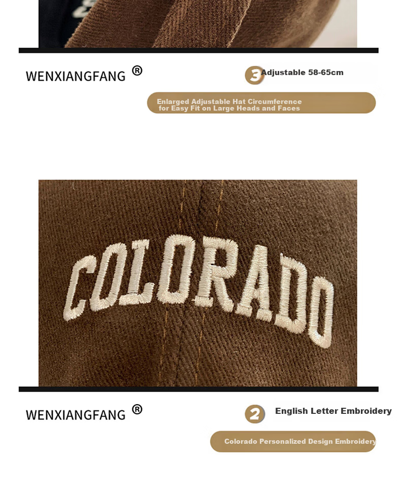 Ning'an Men's Baseball Cap Large Head Circumference Duckbill Hat New Wide Brim Enlarged Deepened Sunshade Sunscreen Hat for Women 7