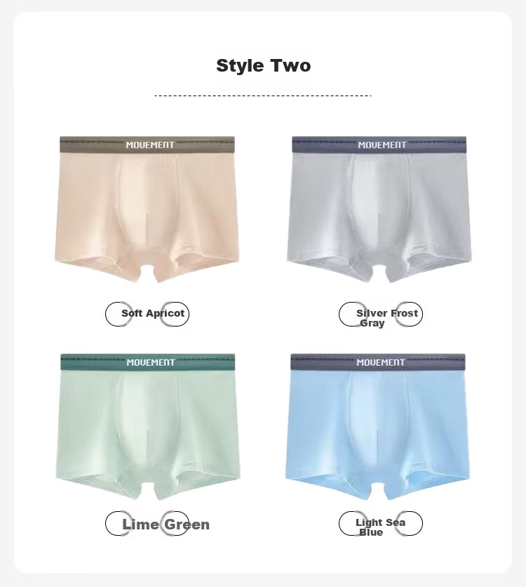FitonTon A-Class Boys' Cotton Antibacterial Underwear Spring Summer Adolescents Teenagers Boxer Shorts for Middle and High School Students 7