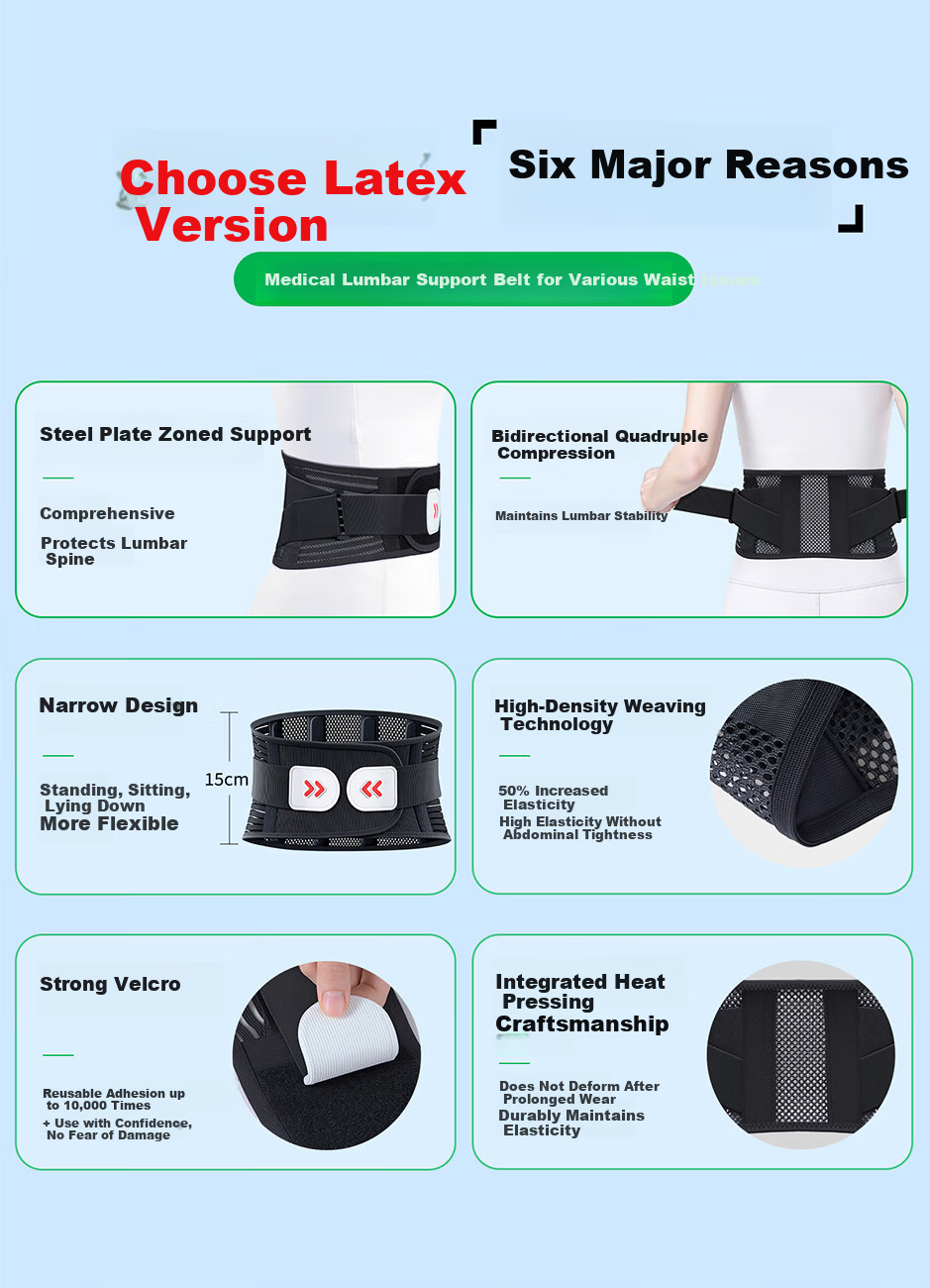 KYOLENS Medical Grade Lumbar Support Belt Waist Brace for Lumbar Muscle Strain and Herniated Disc, Lightweight Summer Version for Men and Women, Back Pain Relief 4