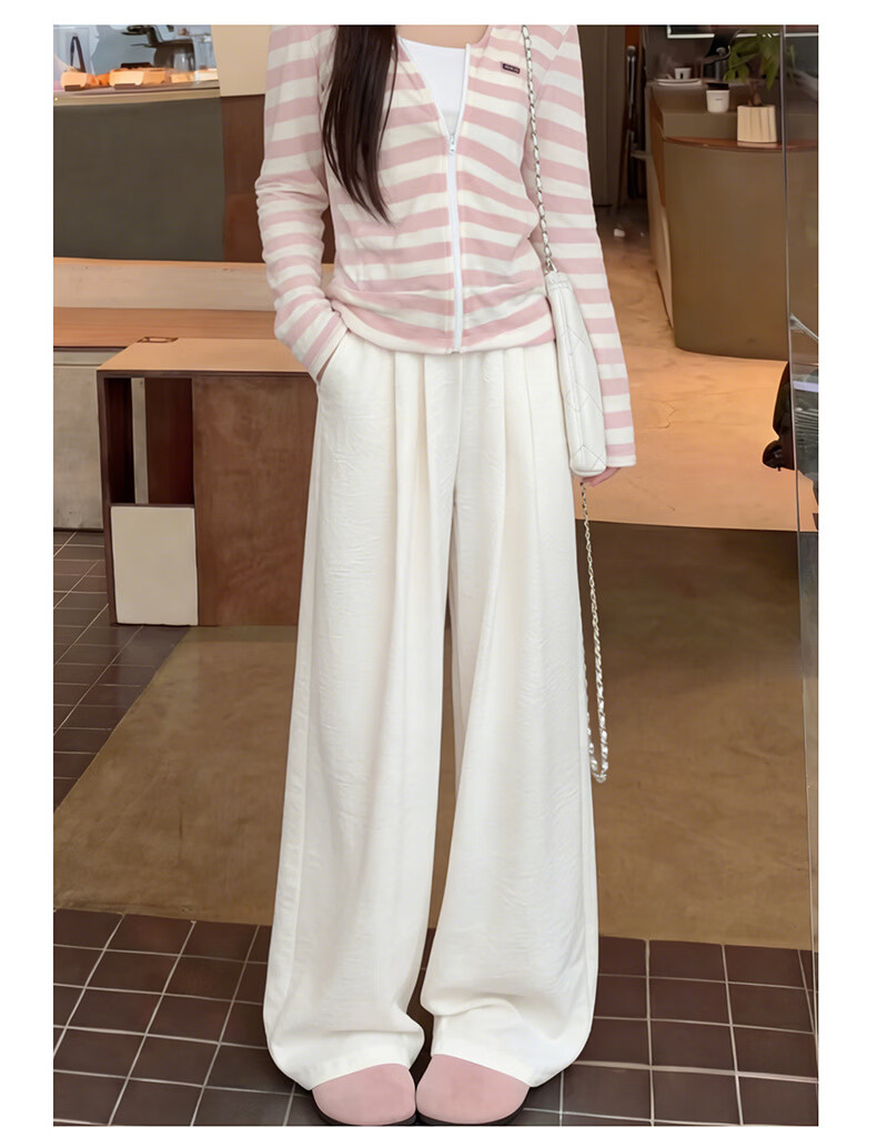 Langsha Naifu Women's Summer 2026 New High-Waist Draped Loose Thin Casual Wide-Leg Yamamoto Pants 11