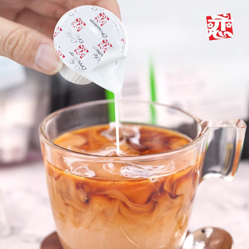 恋奶油球奶球包奶精球咖啡奶茶伴侣5ml*50粒特浓型咖啡胶囊奶