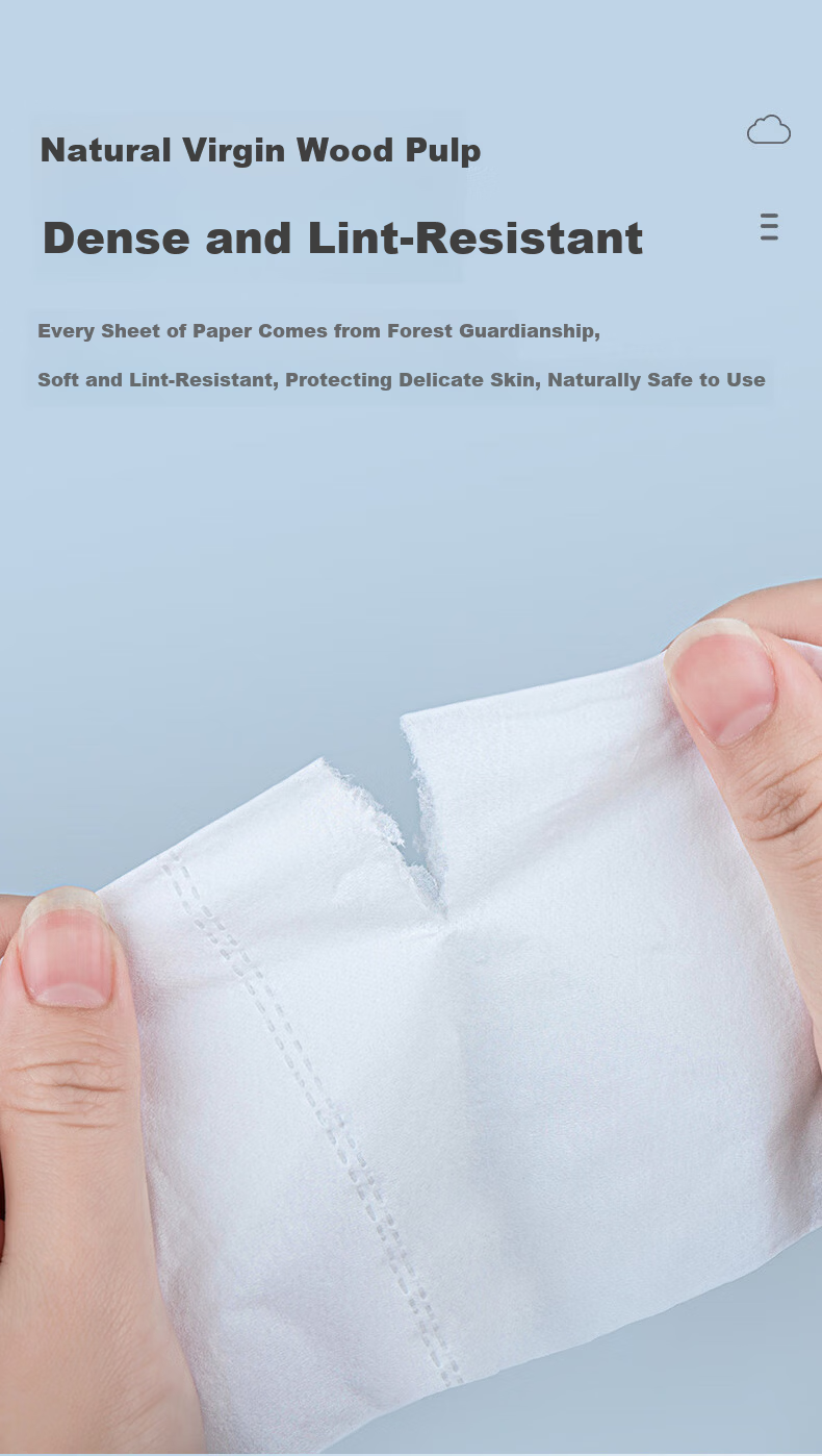 Unifree Cream Paper, 3-Ply, 100 Sheets*24 Packs, Baby Moisturizing Tissues, Soft And Gentle on Skin, Colorful Box Packaging, Suitable for Sensitive Skin, Facial Tissues 4
