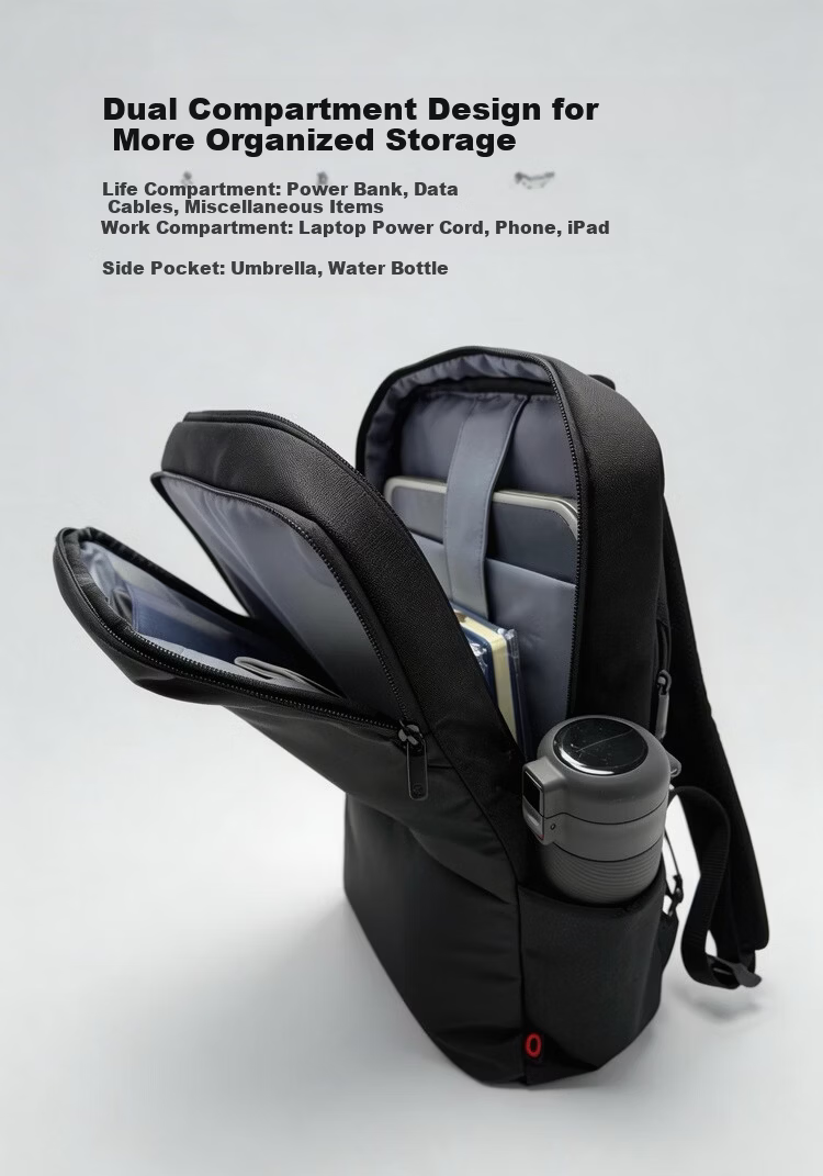 JD Jingzao Stage Upgraded Travel Commuter Large Capacity Laptop Backpack Gray 5