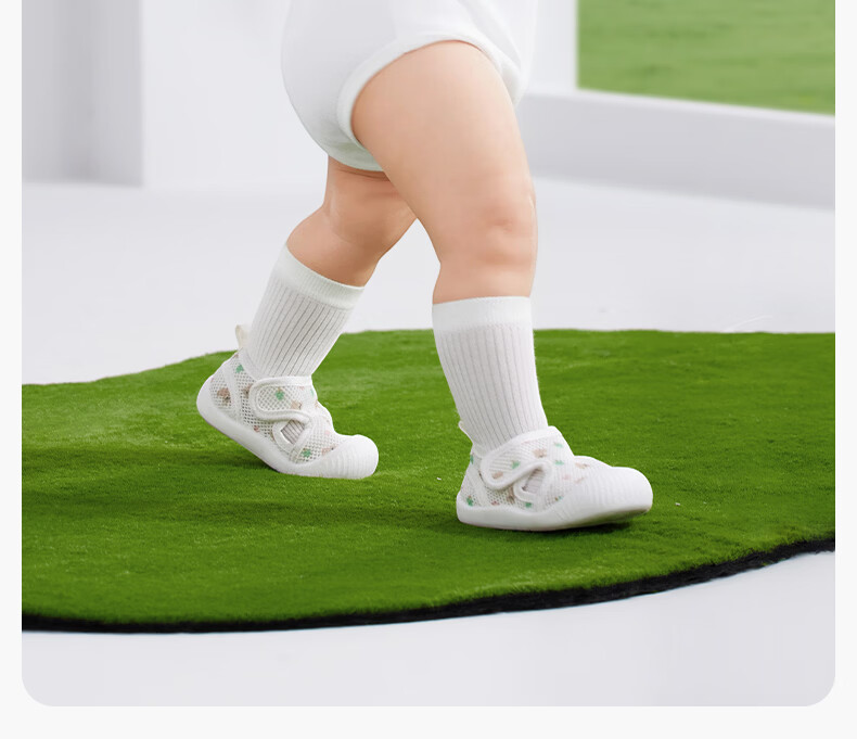 October Crystal Baby Shoes Toddler Walking Shoes Summer Mesh Floor Non-Slip Boys Girls Pre-Walking Shoes 2