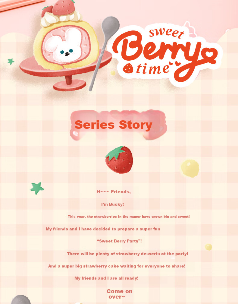 M&G Creative Sweet Berry Time Square Sticky Note Pad, Cartoon High-Quality Student Planner Notebook, Portable Mini Journal, 1 Book with Random 60 Sheets BQ0112 2