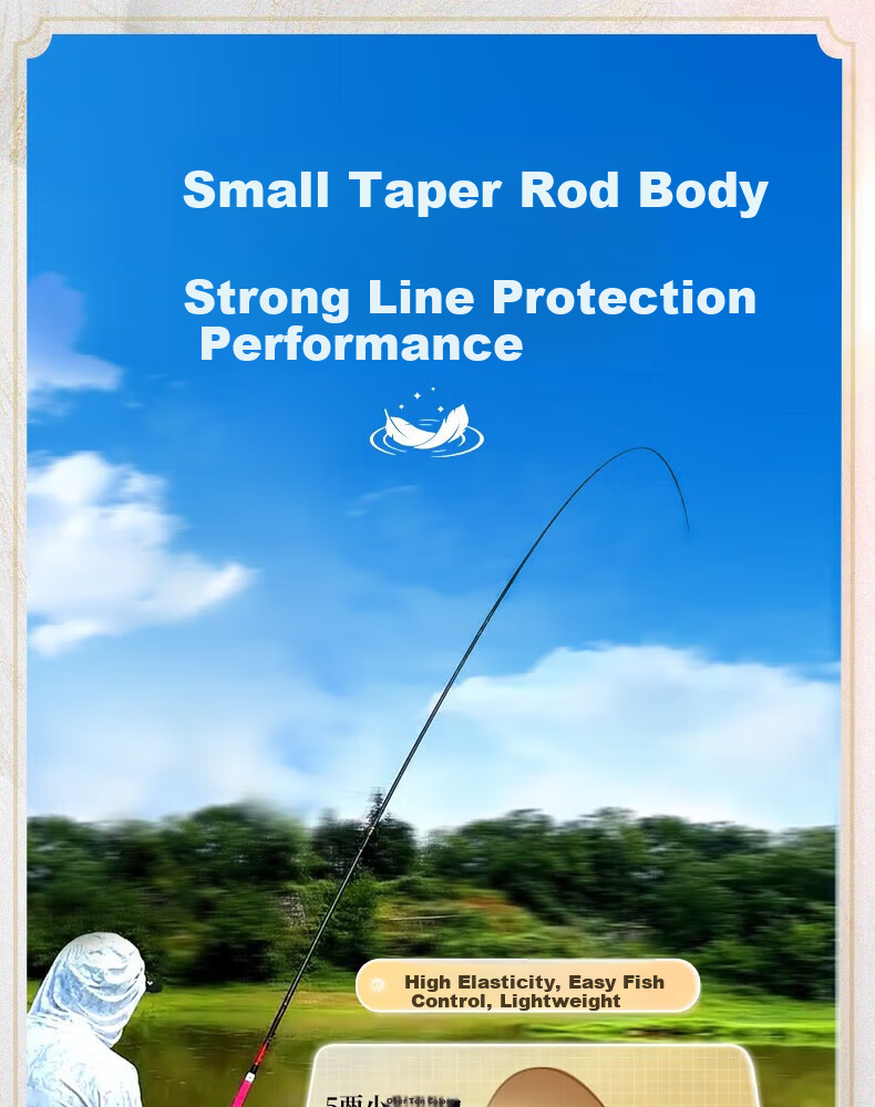 Liu Zhiqiang Zhenhuo Yu Ultra-Lightweight Multi-Purpose Fishing Rod Hand Rod Carp Fishing Rod Ultra-Light Ultra-Hard 12