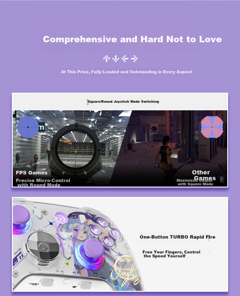 Aolion Aos Lion Dasheng 3 Game Controller Horizon 6 PC Steam Macro Programming Switch 2 Black Myth Wukong NS 2nd Gen iPad Android iOS Mobile Tablet 17