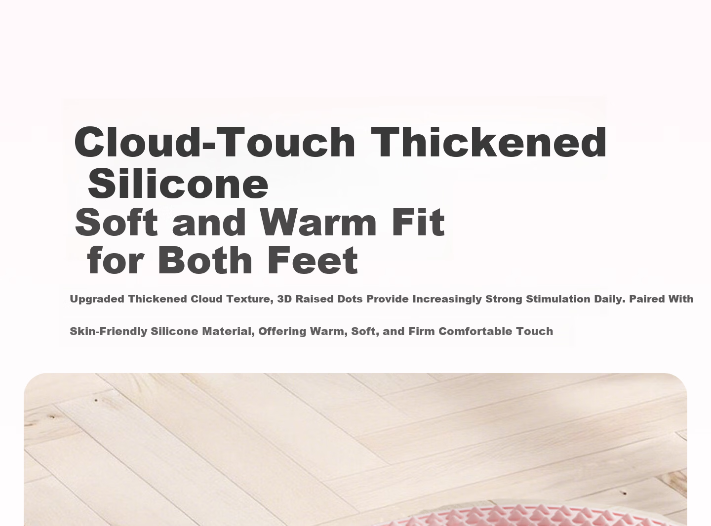 Keep Liquid Soft Silicone Acupressure Board Large Size Food Grade Ultra Slow Running Foot Massage Acupoint Toe Pressure Board Pro - Pink 19