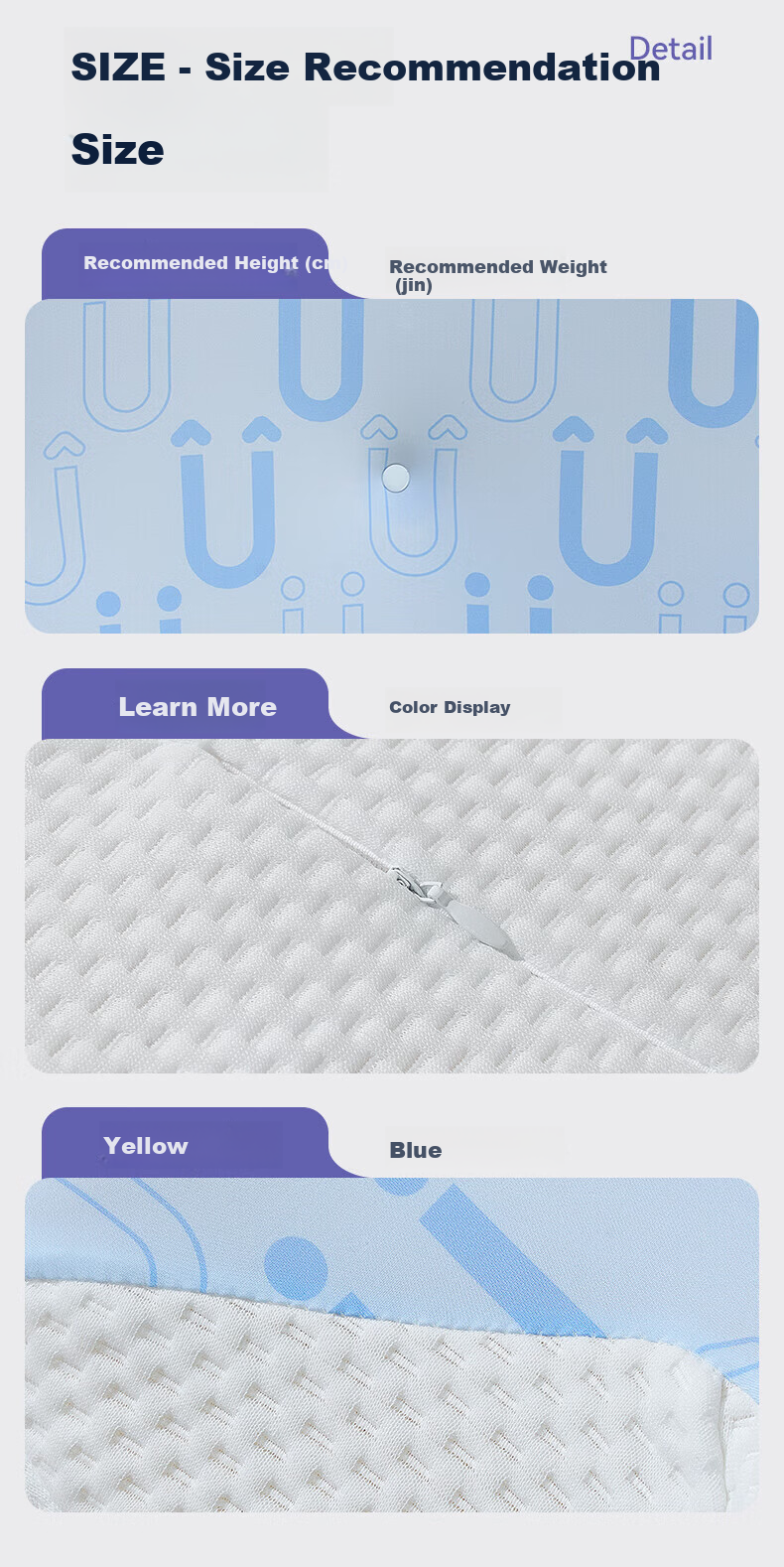 Kaban [Gina Recommended] Children's Pillow Baby Cloud Wing Neck Support Pillow Children's Memory Foam Pillow Pink Stage One 19
