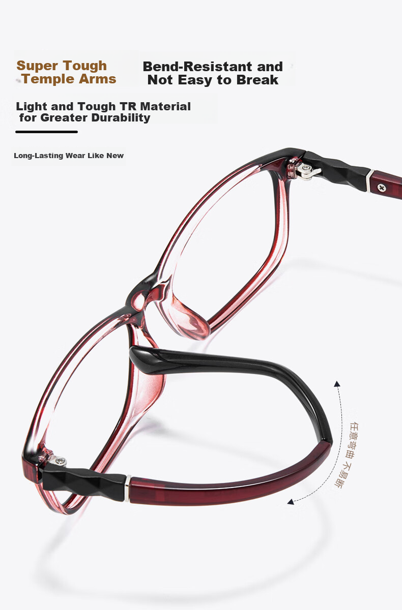 Yupintang Reading Glasses for Men And Women, Stylish Black Frame, High Definition Anti-Blue Light, Sold by JD Flagship Store, Authentic Product, 250 Degrees, Father's Day Gift 11