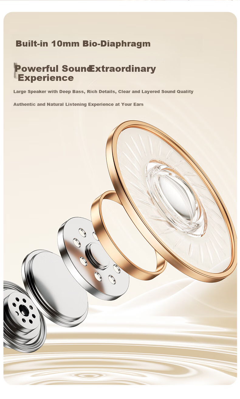 Lenovo Xiaoxin Macaron Semi-In-Ear Bluetooth 5.3 Wireless Earphones 10mm Bio-Diaphragm Long Battery Life Fast Charging Low Latency Gaming Comfortable Wear Pink 4