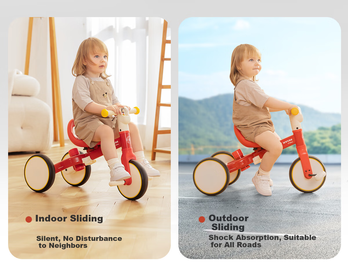 DISNEY Kids Tricycle Balance Bike 1-3-6 Years Toddler Pedal Bicycle Baby Birthday Gift Walker Push Bike 23
