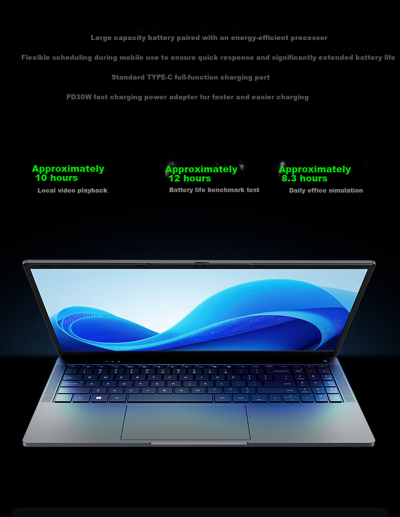 Lenovo Yinen Tablet 2-in-1 Laptop 8GB+128GB Windows 11 S105 with Keyboard Full HD Eye Protection Display 9