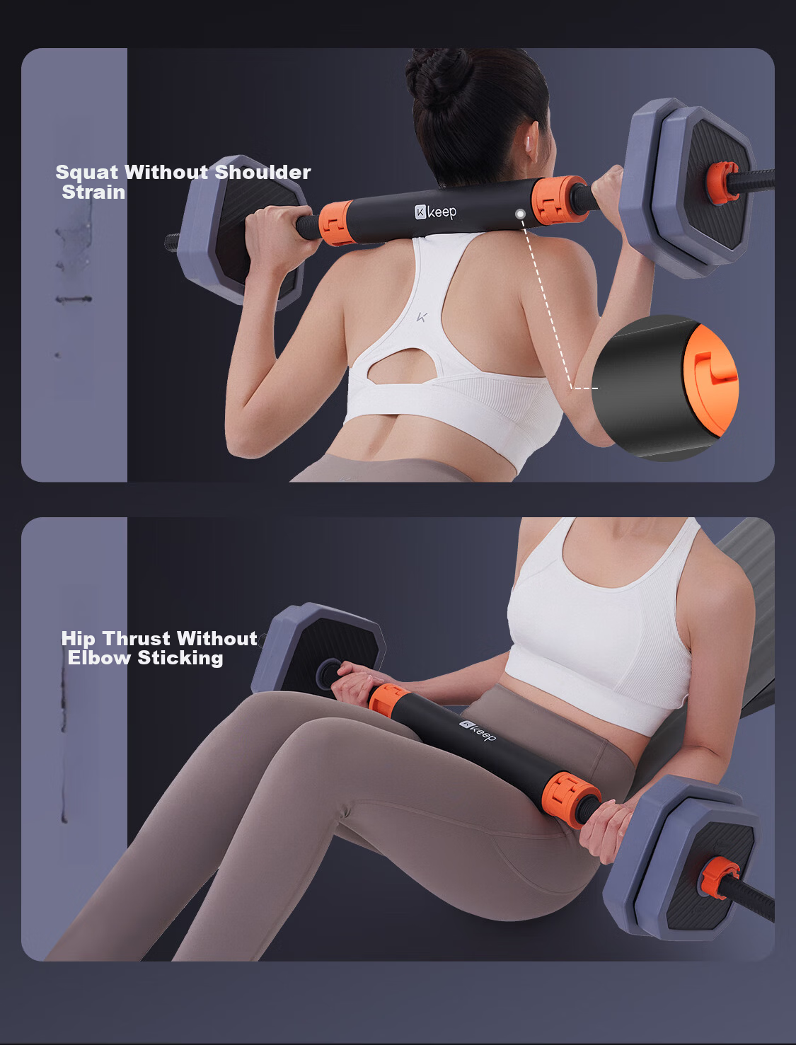 Keep Barbell and Dumbbell Quick-Release Adjustable Detachable 20KG Set Home Weightlifting Fitness Equipment 19