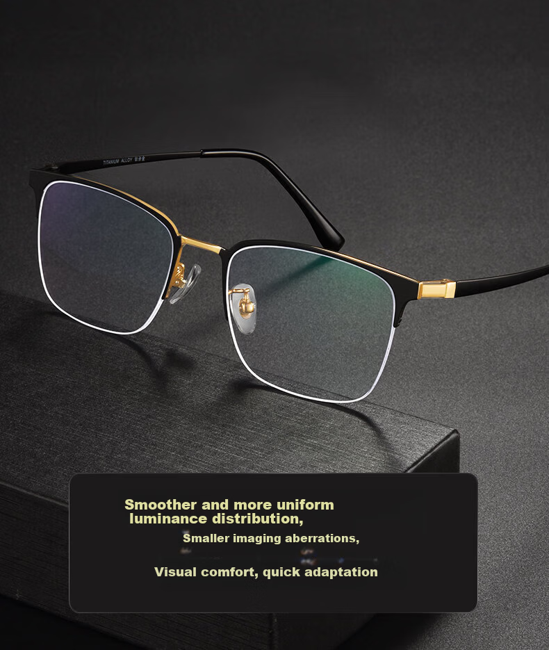 Chuangguo Men's Genuine Reading Glasses High-Definition Imported Blue Light Blocking Auto-Focus Adjustable Multifocal Premium Brand 14