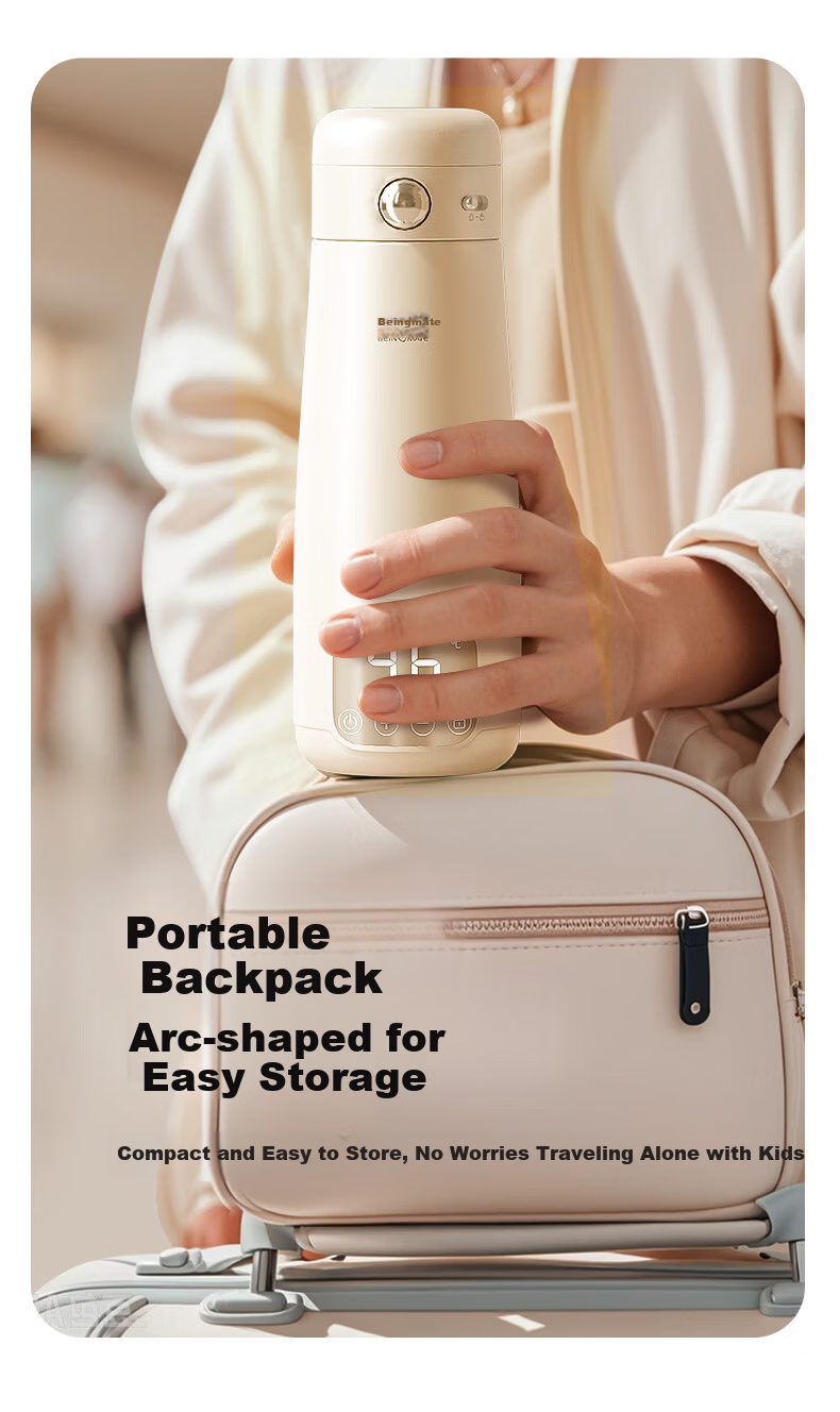 Beingmate Thermostatic Portable Baby Water Bottle Insulated Kettle Sterilizer Baby Milk Warmer 12