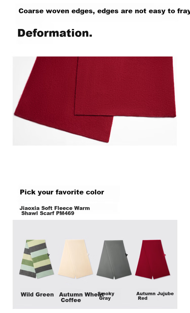 Beneunder Scarf Red Wool Warm Shawl Gift Box for Girlfriend Elders Women's Day Birthday Year of Birth Celebration 15