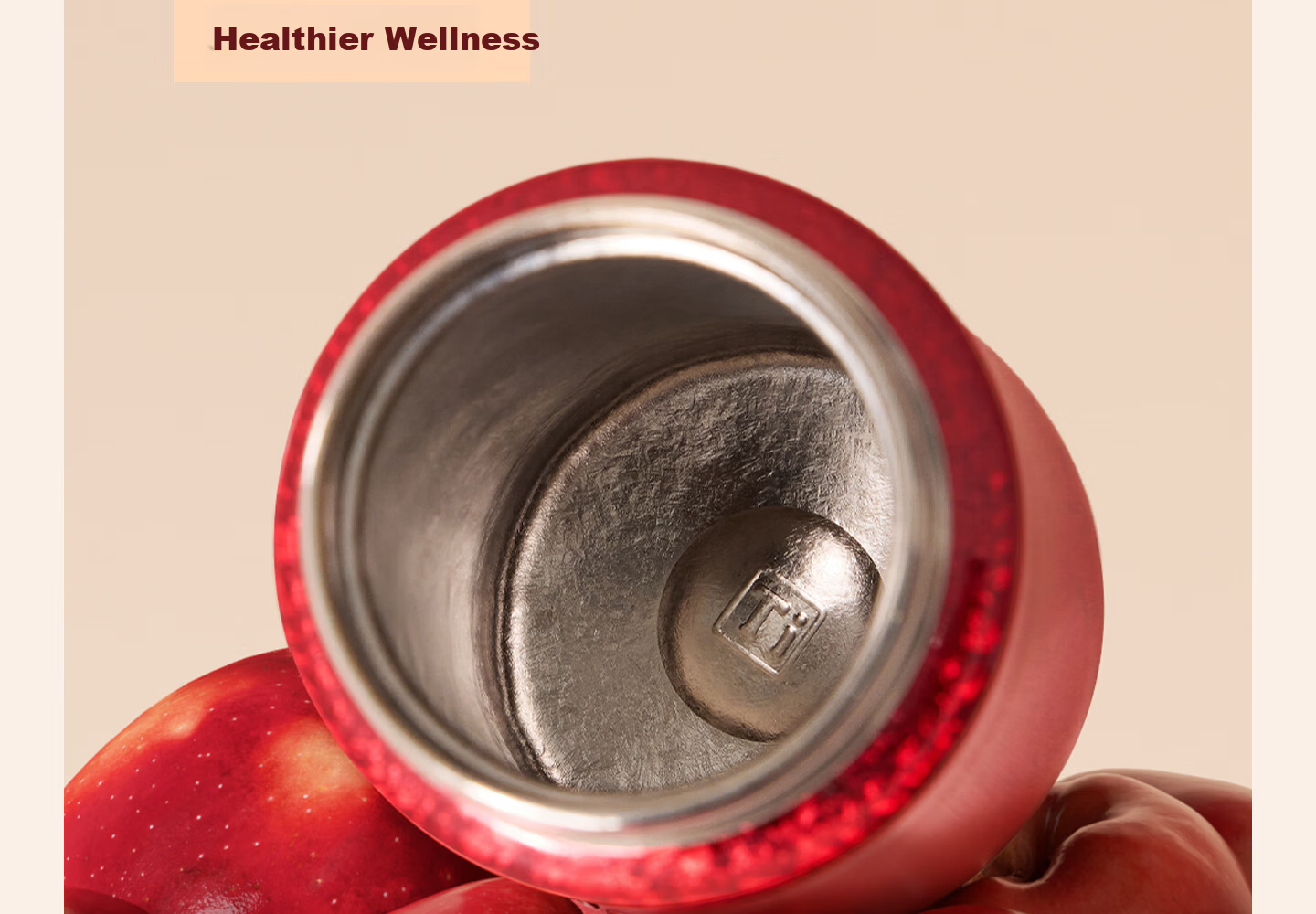 HOOMEY Mother's Day Gift Apple Titanium Cup Pure Titanium Insulated Cup High-Value Girls Water Bottle Birthday Gift 12