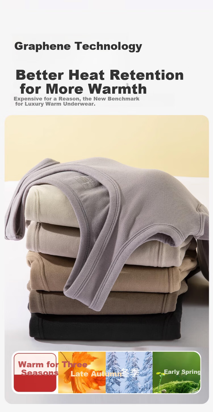 Langsha Graphene Thermal Vest for Women with Built-in Chest Pad, Autumn and Winter Fleece-Lined Thickened Wool Heating Base Layer Underwear 13
