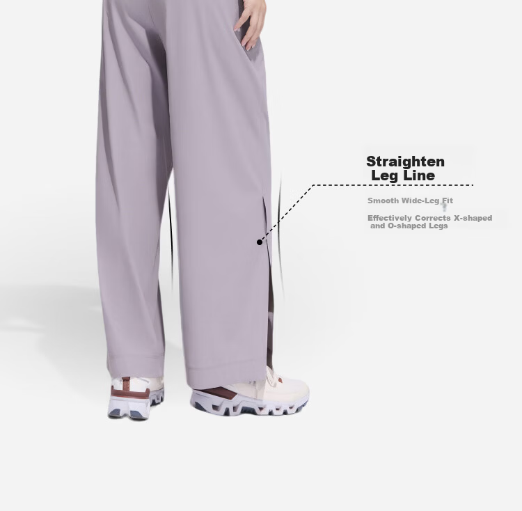 Beneunder Women's Wide-Leg Sports Pants Breathable Quick-Dry Sun-Protective Loose Fit AS010 14