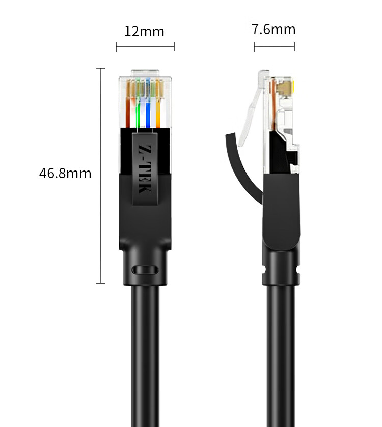 Lite CAT5e High-Speed Gigabit Ethernet Cable 0.5m Engineering/Broadband Computer Home Connection Patch Cable Pre-made Blue Z5-005BL 6
