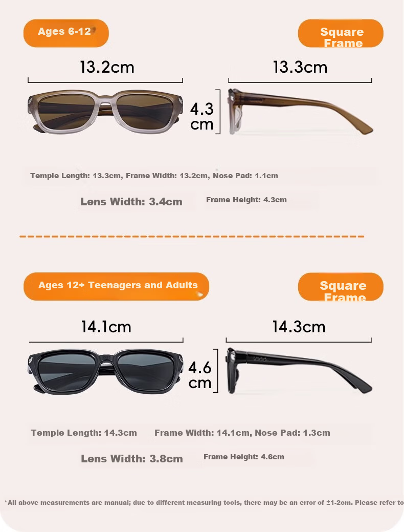 Kigo [Shen Yue Same Style] 2025 Polarized Outdoor UV Protection Kids Sunglasses Zebra White (6-12 Years) 36