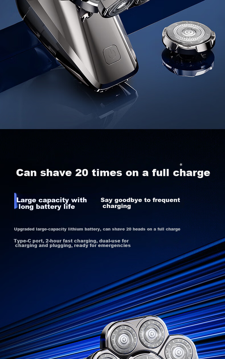 AUX Bald Head Hair Clipper Electric Shaver for Men Self Haircut Home Use Electric Beard Trimmer Haircutting Machine Gift 11
