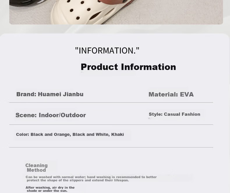 Huameijianbu Men's Outdoor Quiet Thick-Soled Non-Slip Beach Sandals with Perforated Design, HM2426 White And Black, Size 40-41 6