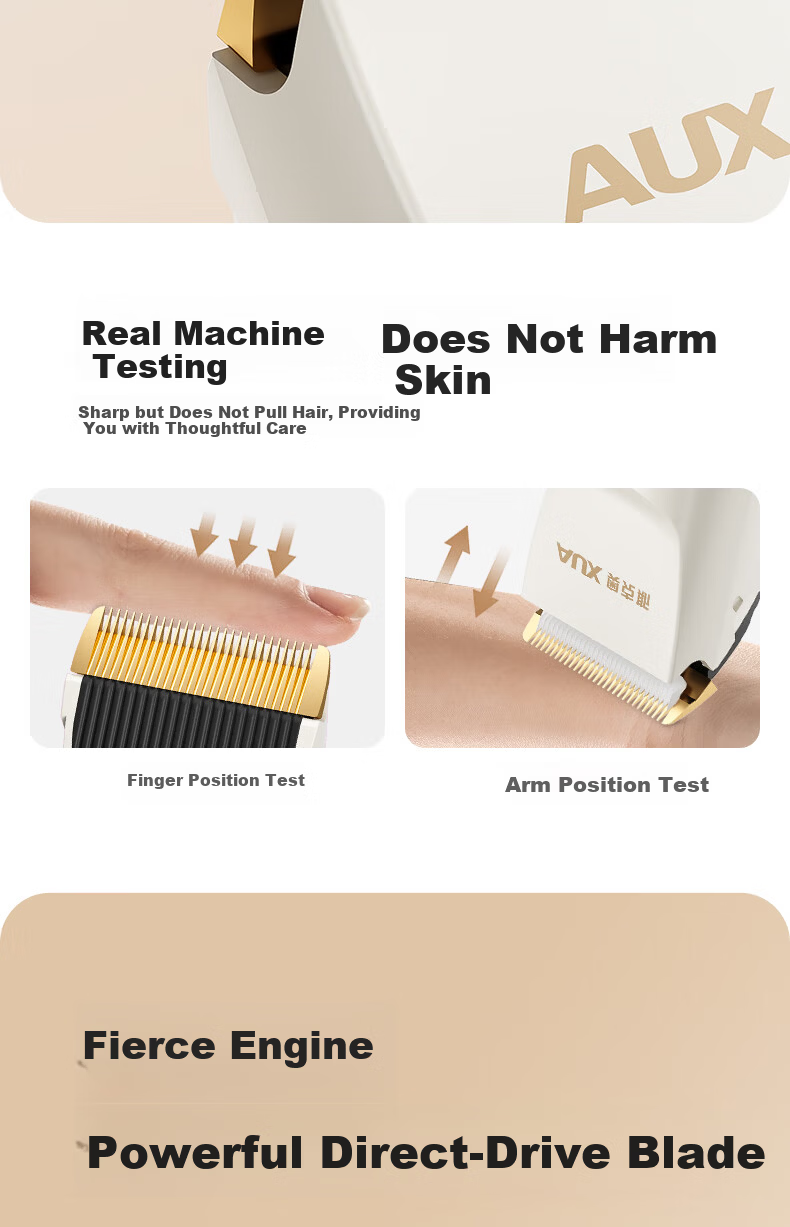 AUX Electric Hair Clipper Adult Electric Hair Trimmer Baby Haircutting Machine Home Children's Haircut Razor Gift 17