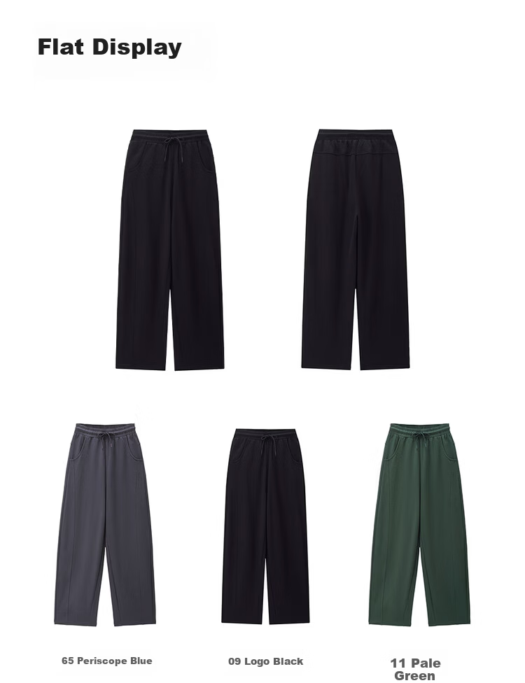 Giordano Women's 2026 Summer Pure Cotton Drawstring Elastic Waist Sports Sweatpants Casual Curved Pants 05416458 21