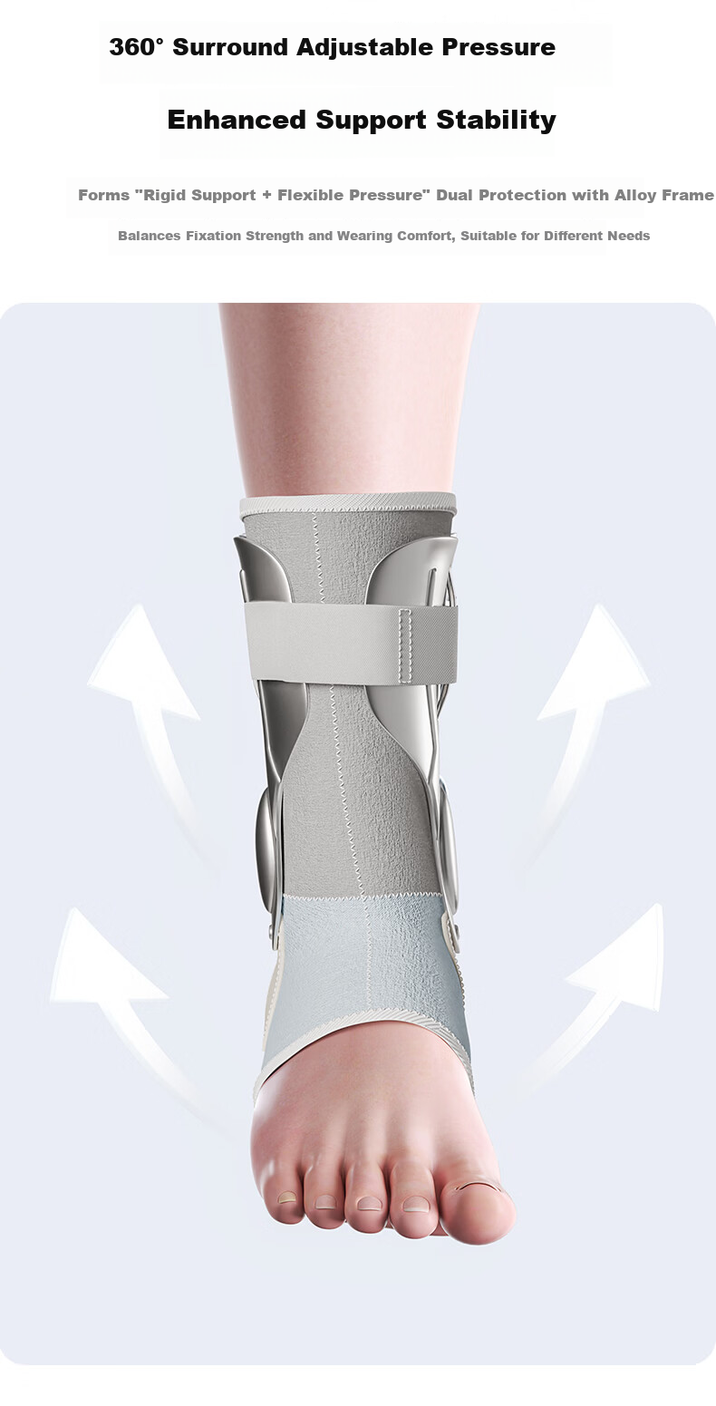 Fashuo Medical Ankle Brace for Sprains Ligament Injury Ankle Joint Support Basketball Ankle Protection Sleeve for Fracture Recovery 6