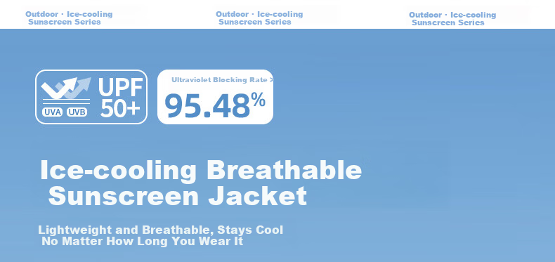 Combo Women's Summer Sunscreen Jacket New Outdoor Cycling Ice Silk Skin Jacket Lightweight Breathable UV Protection Sunproof Clothing 1