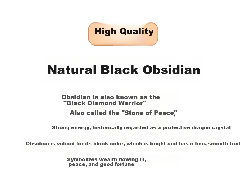 Jinshiling Natural Obsidian Bracelet Unisex Tiger Eye Stone Fortune Beads Buddhist Prayer Beads Birthday Gift for Elders in Zodiac Year 2