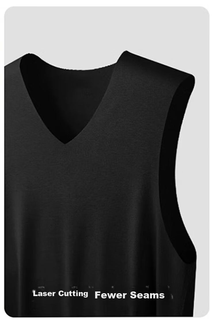 FitonTon 2-Pack Men's Modal Seamless Tank Tops Spring Summer Athletic Undershirts Racerback Sports Vests 10
