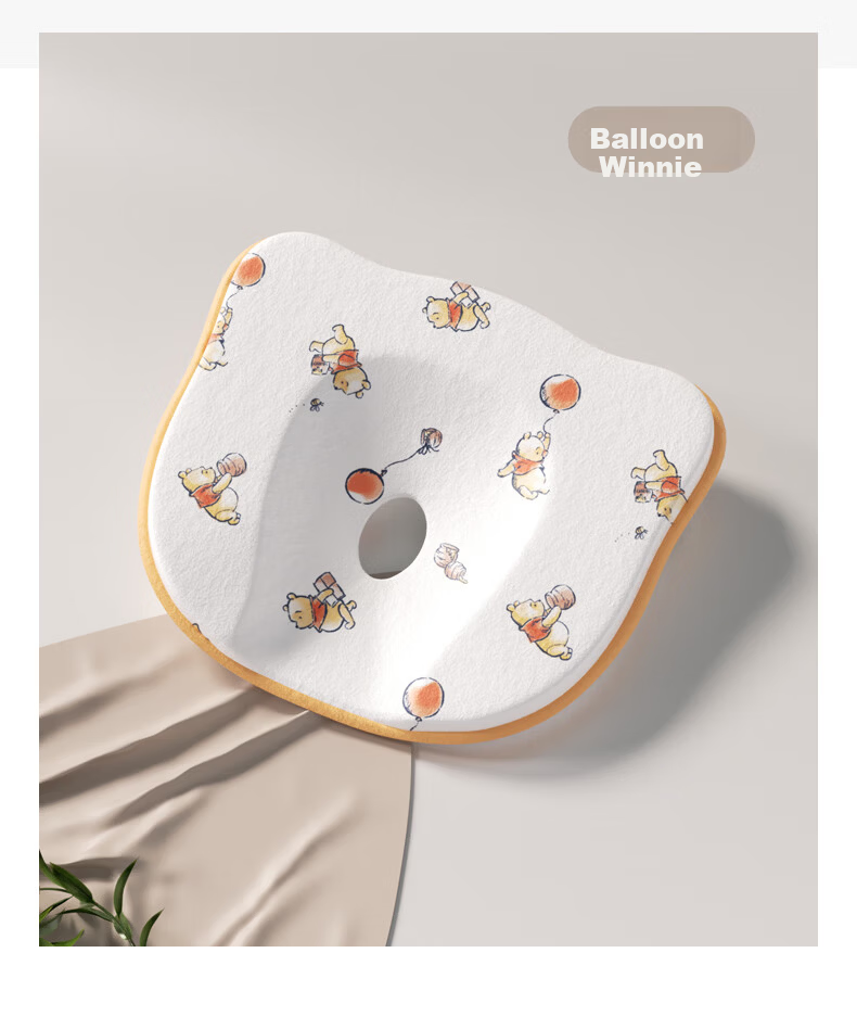 Disney Infant Head Shaping Pillow 0-6 Months Newborn Anti-Flat Head Correction Sleep Pillow for 1 Year Old Baby 16
