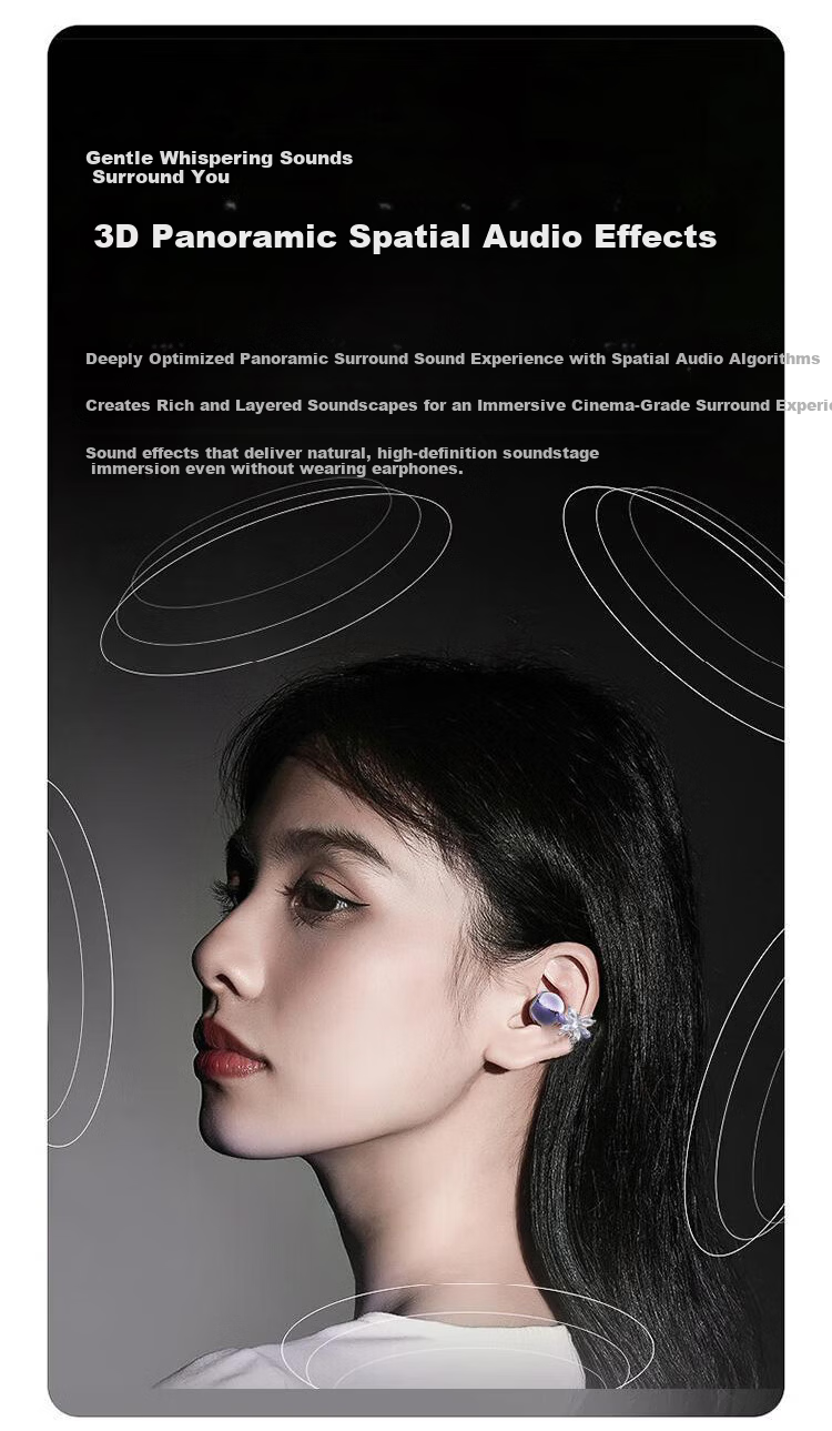 KOVL [2026 Latest Model | Berlin Voice] Bluetooth Headphones, Ear Clip-Style Bone Conduction Concept, Open Wireless Non-In Sports Running Gaming AI Noise Reduction for Men And Wome 11