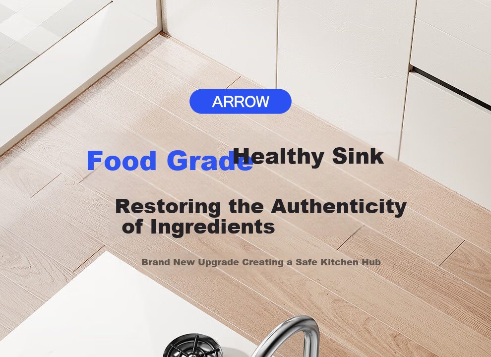 ARROW 3mm Thick 0-Coating Embossed Water Groove Large Single Bowl 304 Stainless Steel Vegetable Washing Sink Handmade Strainer Top-Mount and Under-Mount Basin 6