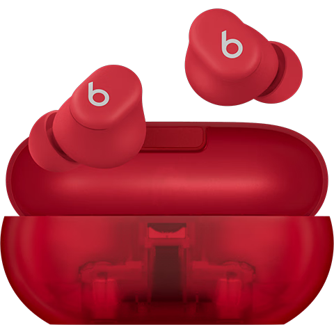 Beats Solo Buds True Wireless Earphones [Qixi Gift], Bluetooth Headphones, Compatible with Apple And Android Devices, Crystal Red