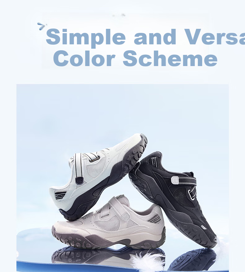 361° Women's Sports Shoes Spring Summer New Thin Sole Breathable Mary Jane Swan Shoes Retro Casual Shoes 682626777-2 13