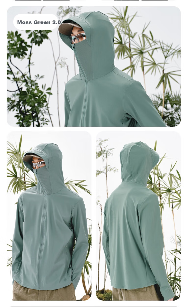 JD Jingzao UPF300+ Sun Protection Jacket Spring Summer Unisex Couple Gift Rock Blue S 22