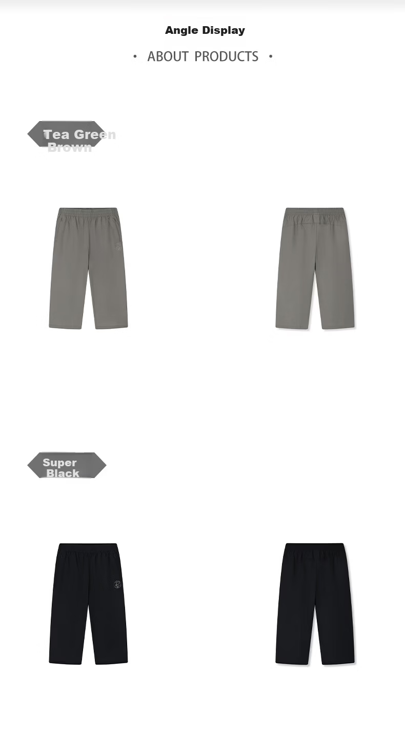 361° Women's Summer New Sun Protection Running Loose Sports Casual Capri Pants 662624705H-3 26