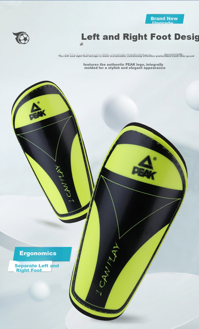 PEAK Soccer Shin Guards for Adults And Children Aged 6-12, Protective Gear for Training And Matches, Professional Equipment with Insertable Plates 4